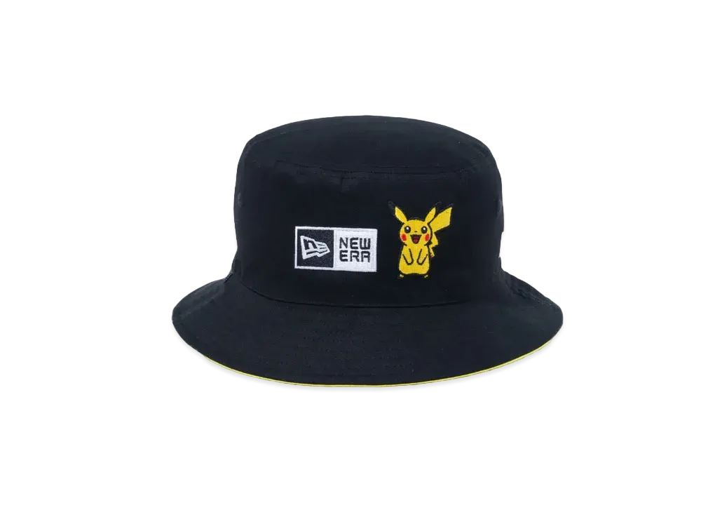 NEW ERA x Pokemon Bucket01 Reversible Pikachu "Black/Yellow"