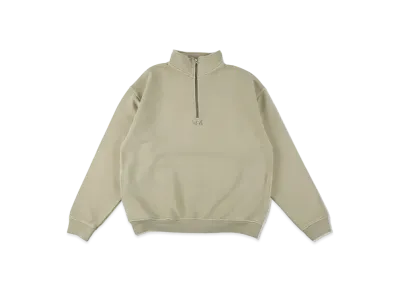WIND AND SEA Sea Pigment Half Zip Sweat "Beige"