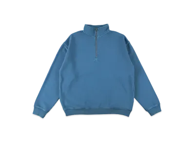 WIND AND SEA Sea Pigment Half Zip Sweat "Blue"