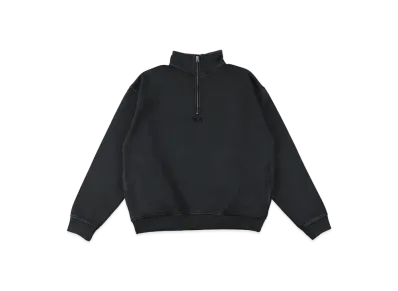 WIND AND SEA Sea Pigment Half Zip Sweat "Black"