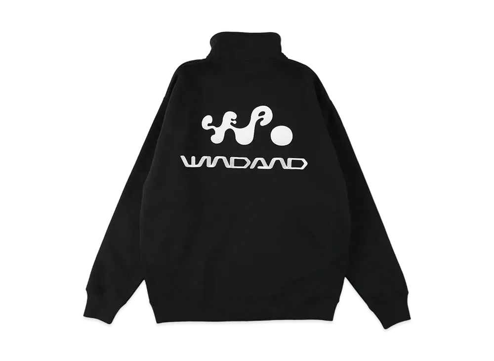 WIND AND SEA Walking Half Zip Top "Black"