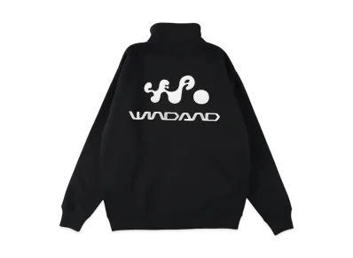 WIND AND SEA Walking Half Zip Top "Black"