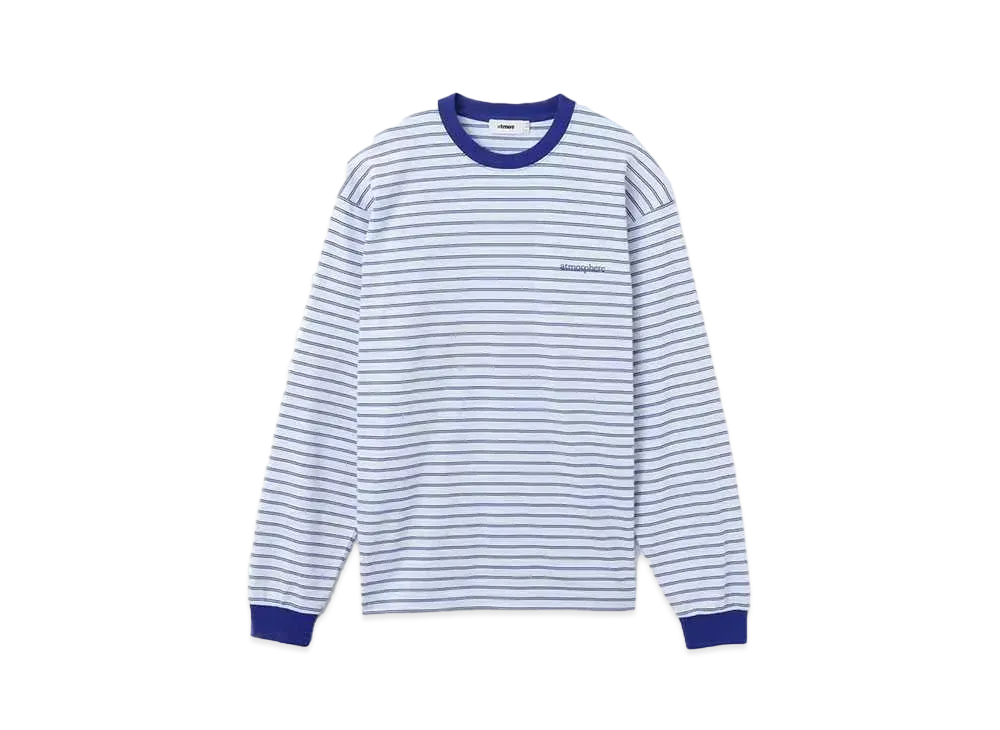 atmos Border Long T-shirt "Blue"