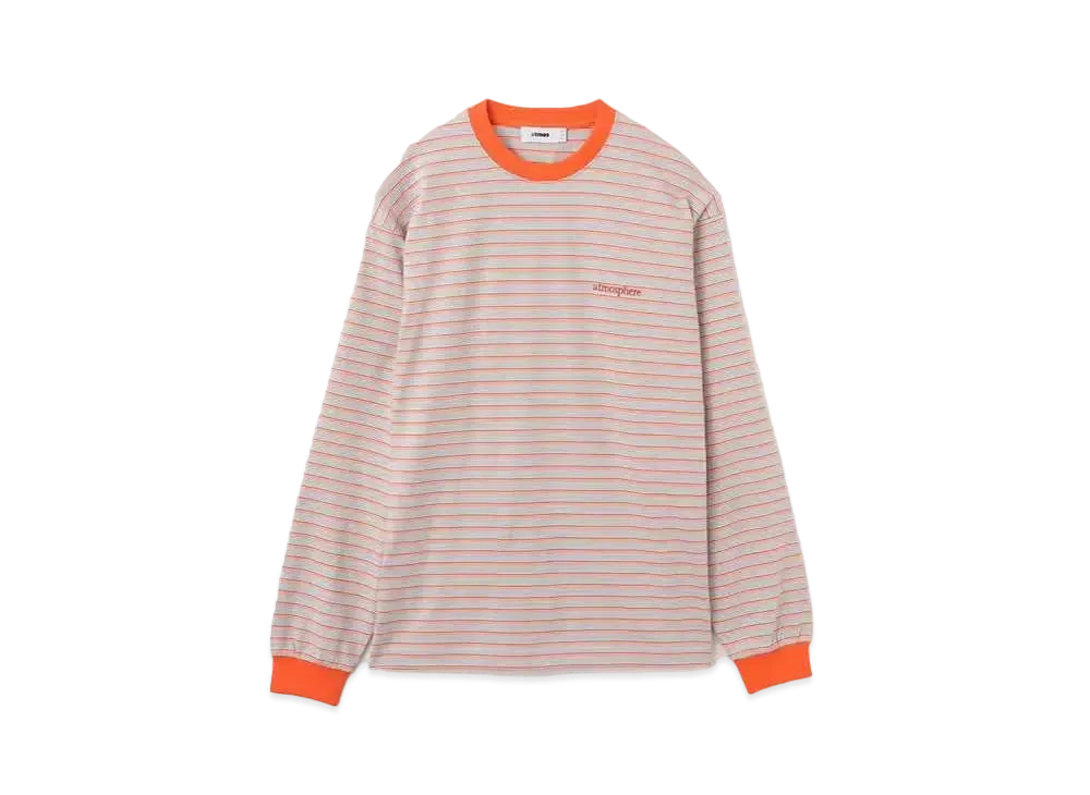 atmos Border Long T-shirt "Orange"