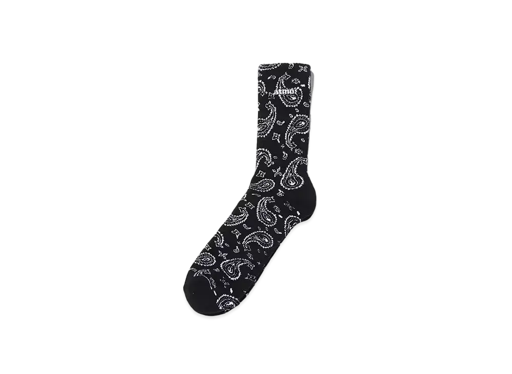 atmos Paisley Socks "Black"