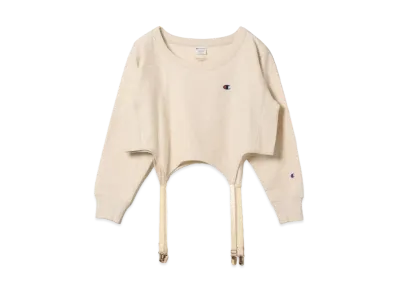 Champion for BEAMS COUTURE Cropped Garter Belt Tops "Oatmeal"