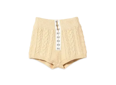BEAMS COUTURE LINGERIE Cable Shorts "Ecru"
