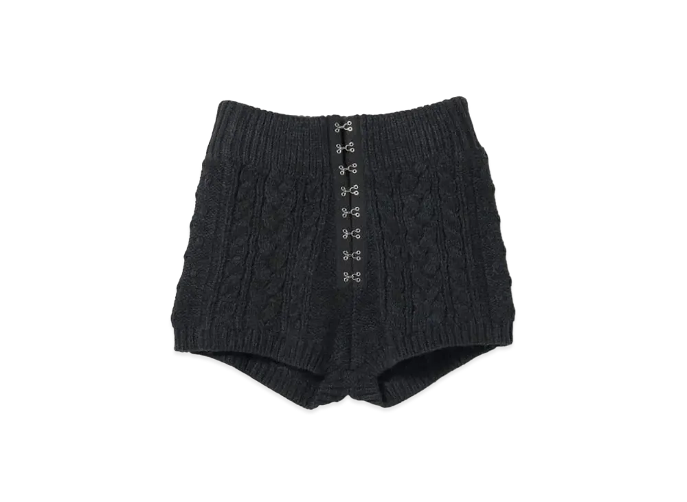 BEAMS COUTURE LINGERIE Cable Shorts "Black"