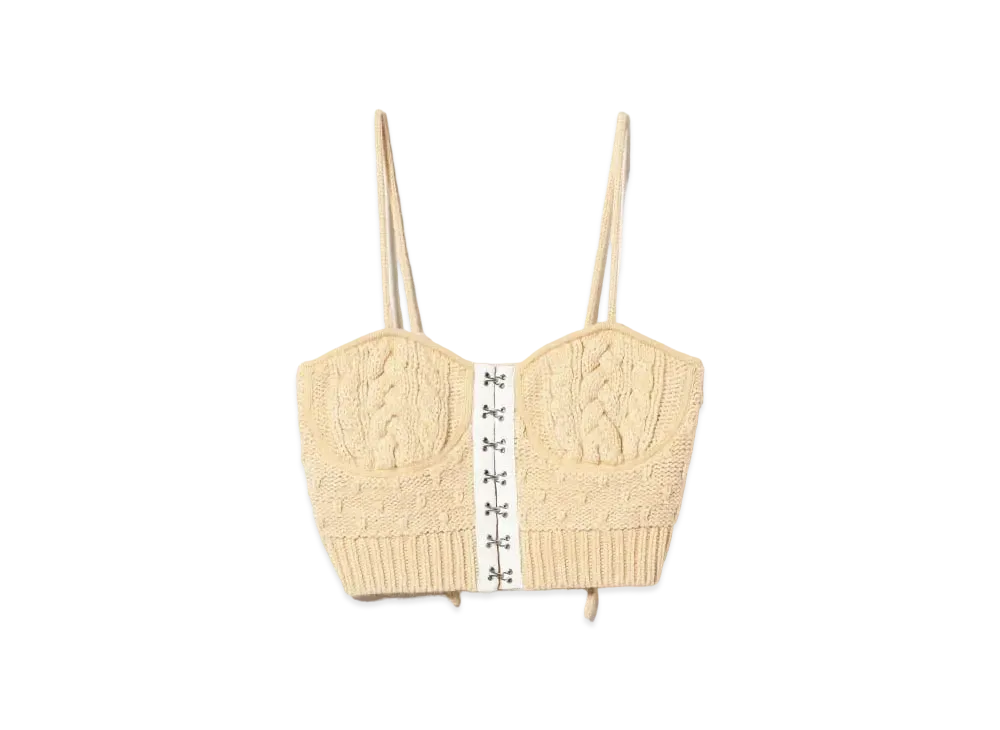 BEAMS COUTURE LINGERIE Cable Corset "Ecru"