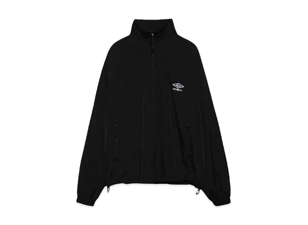 UMBRO x BASICKS Numbering Nylon Track Jacket "BLACK"