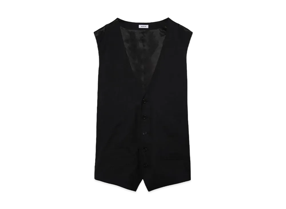 BASICKS 90's Vibes Oversized Vest "BLACK"