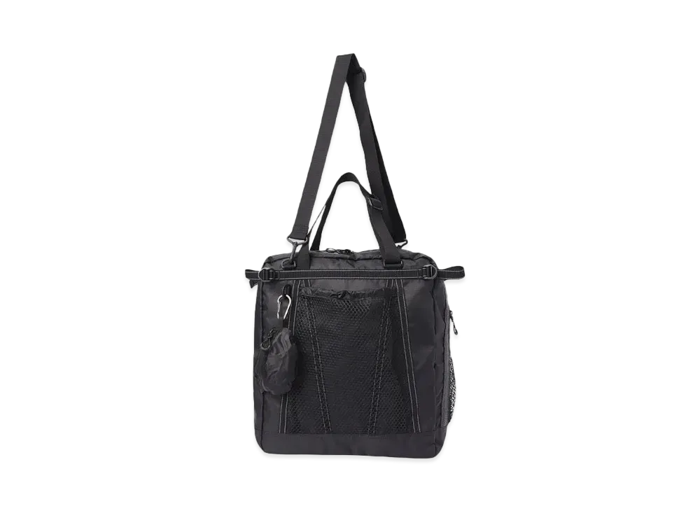 and wander ECOPAK 30L 3way tote bag "BLACK"
