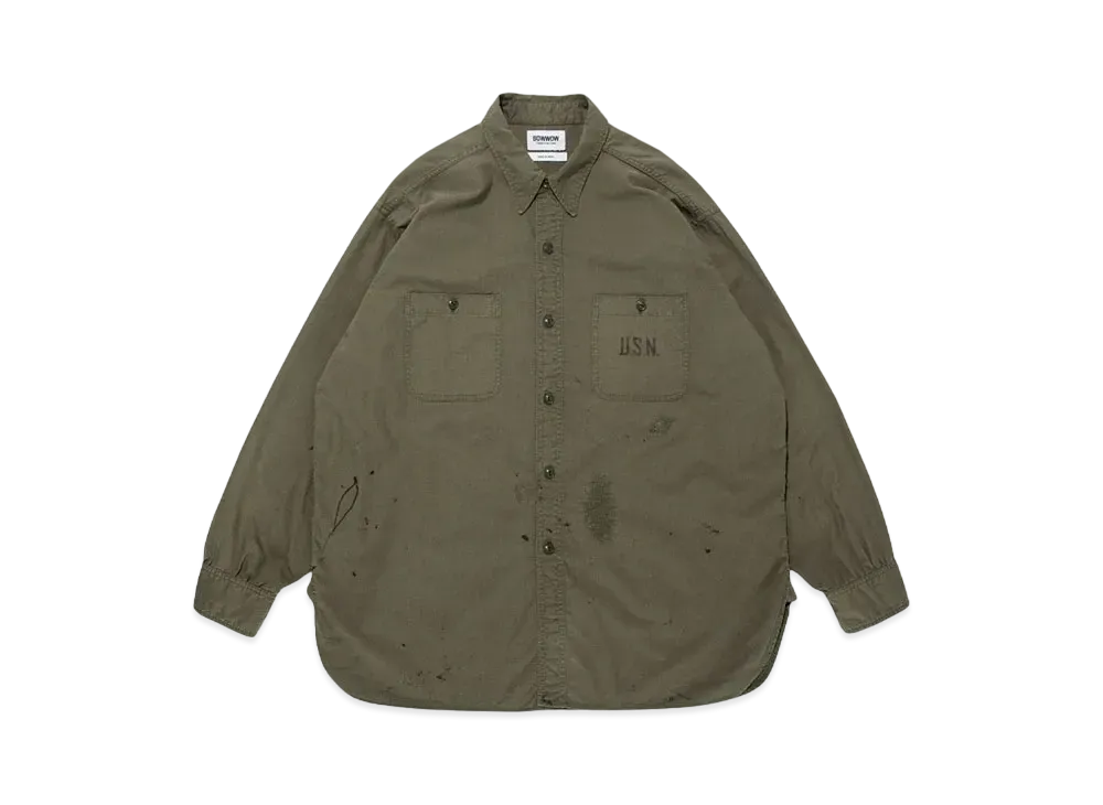 BOW WOW US ARMY NAVY N3 SHIRTS "OD AGEING"