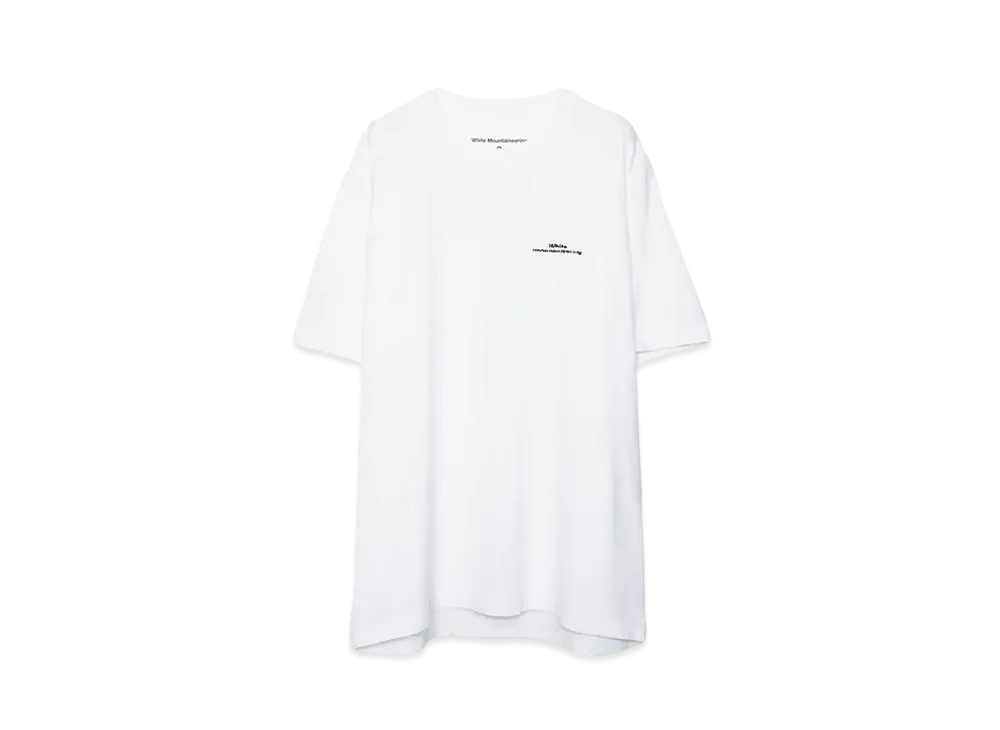 White Mountaineering LOGO EMBROIDARY T-SHIRT "WHITE"