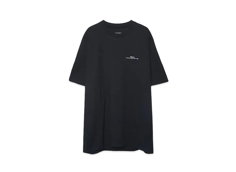 White Mountaineering LOGO EMBROIDARY T-SHIRT "BLACK"