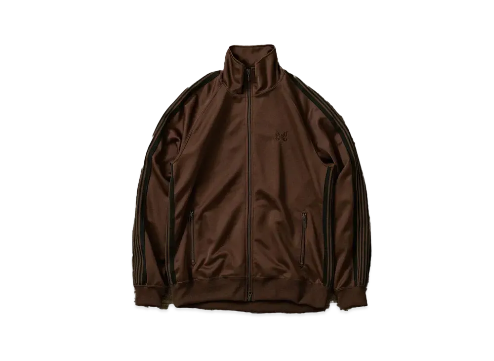 Needles x WILD LIFE TAILOR Track Jacket - Poly Smooth "Dark Brown"