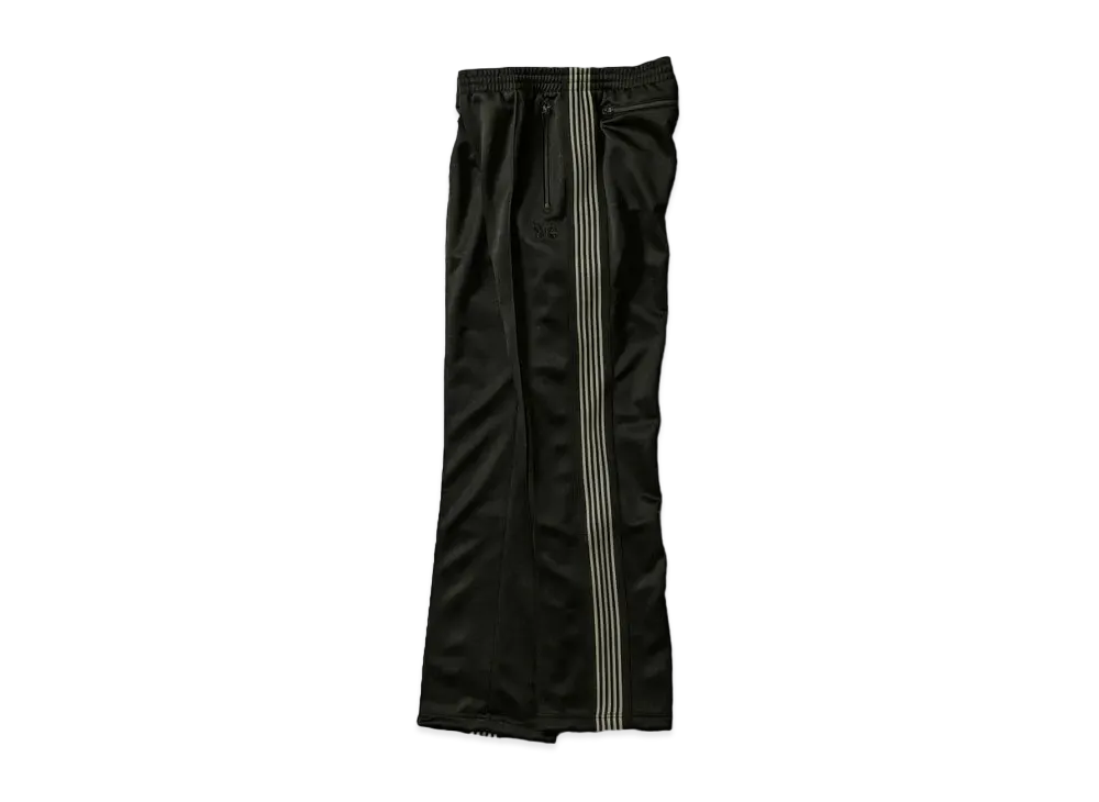 Needles x WILD LIFE TAILOR Narrow Track Pant - Poly Smooth "Black 1"