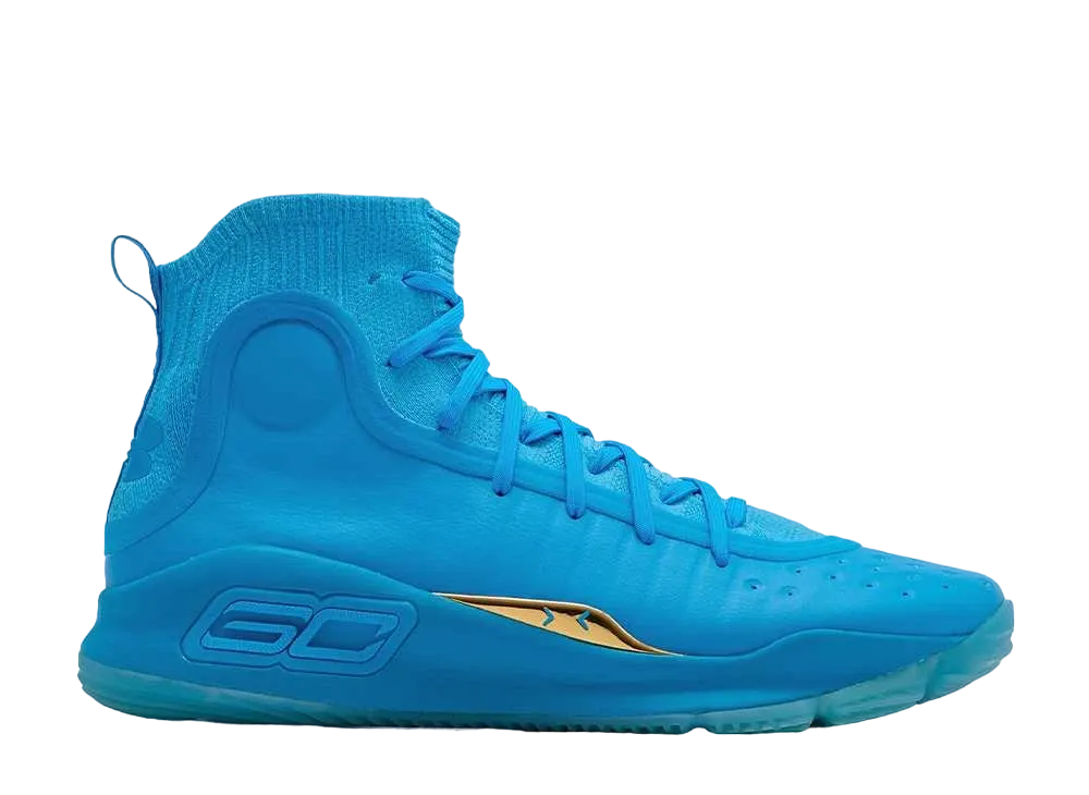 アンダーアーマー カリー4 レトロ "カプリ/メタリックゴールド"