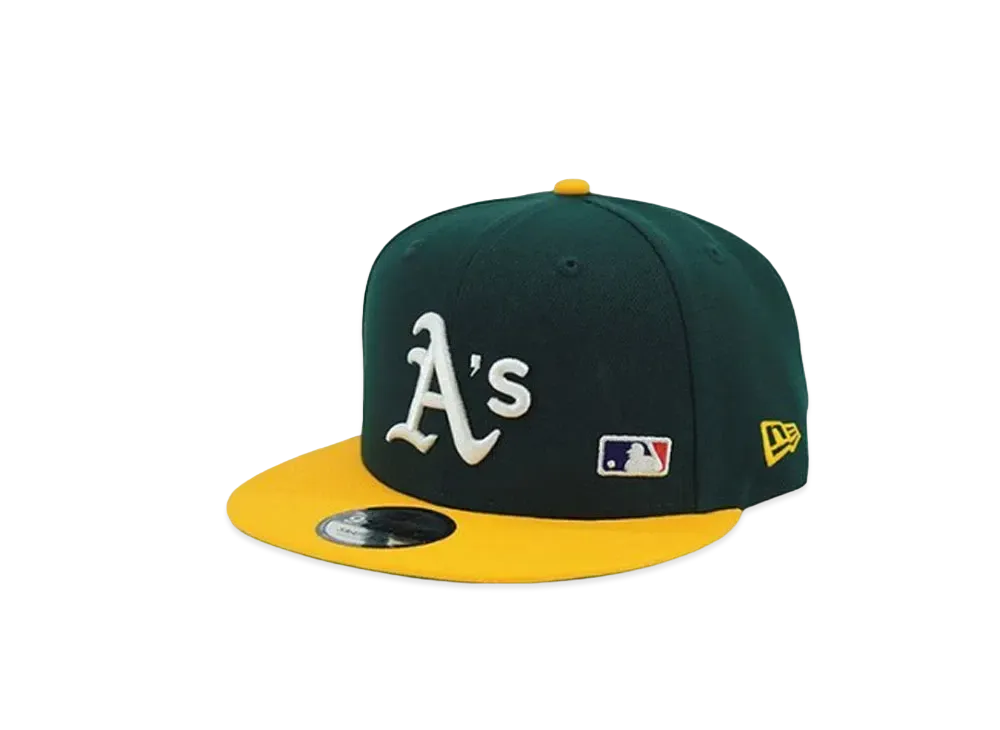 NEW ERA x THE CAP Public 2Tone 9FIFTY Oakland Athletics" Green/Yellow"