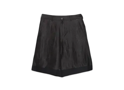 MAHITO MOTOYOSHI Silk mud dyed half pants "Brown"