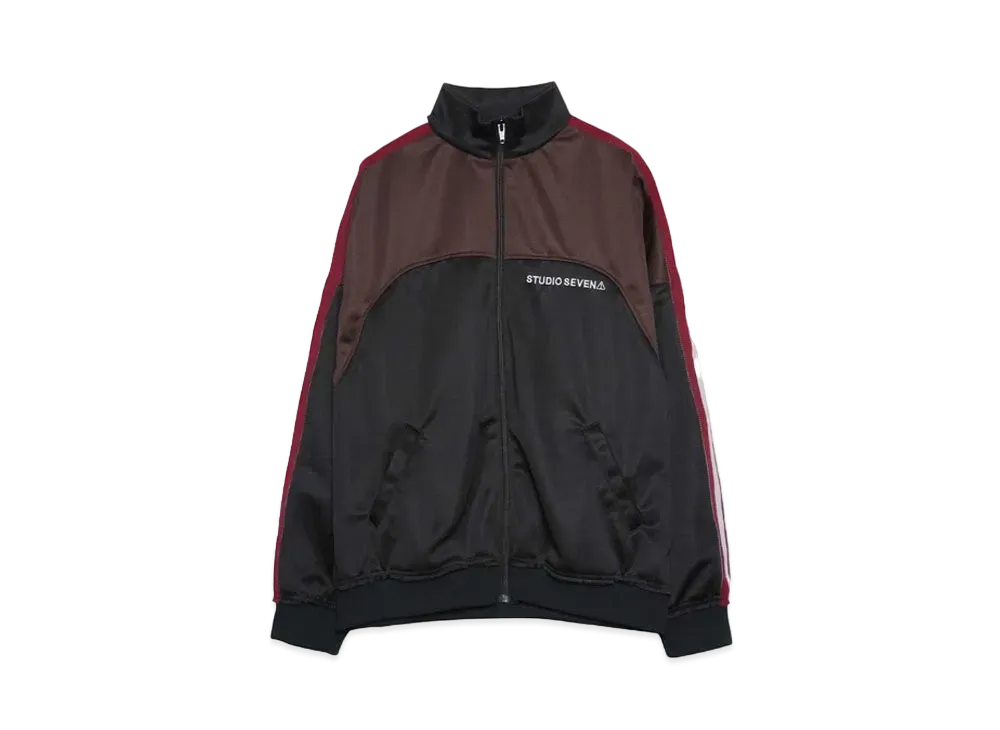 STUDIO SEVEN LINE TRACK SUIT TOPS "BLACK"