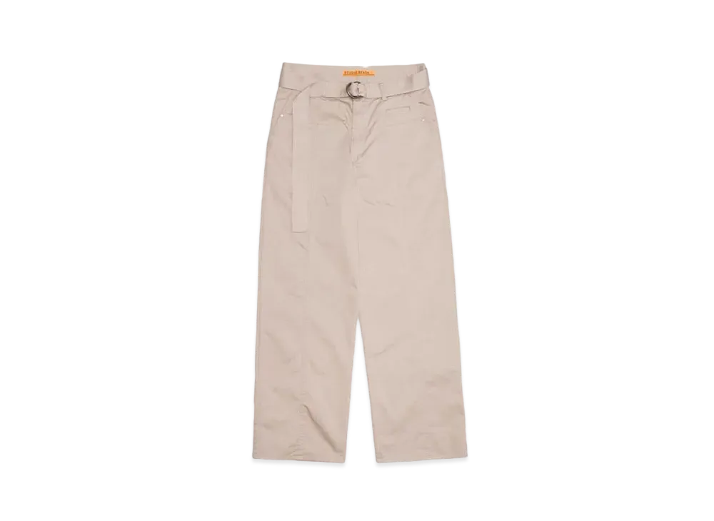 STUDIO SEVEN BELTED PANEL CHINO PANTS "BEIGE"
