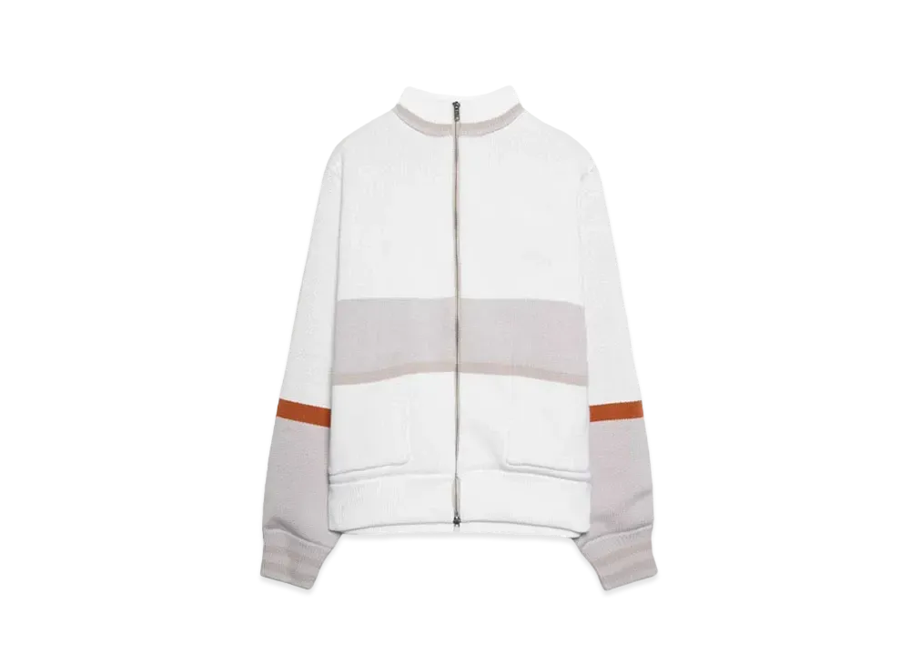 STUDIO SEVEN ZIPUP KNIT JACKET "WHITE"