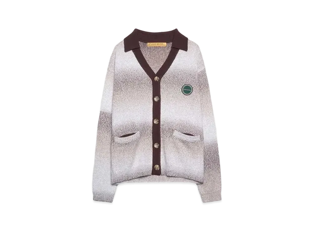 STUDIO SEVEN MULTI KNIT CARDIGAN "BROWN"