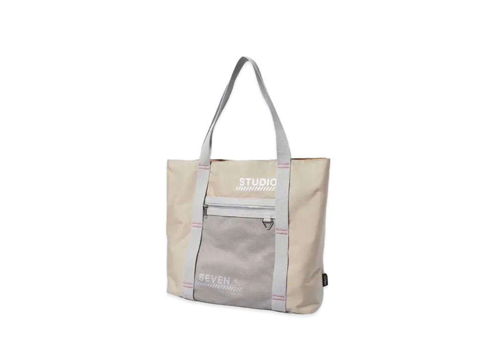 STUDIO SEVEN CORDURA TOTE BAG "BEIGE"
