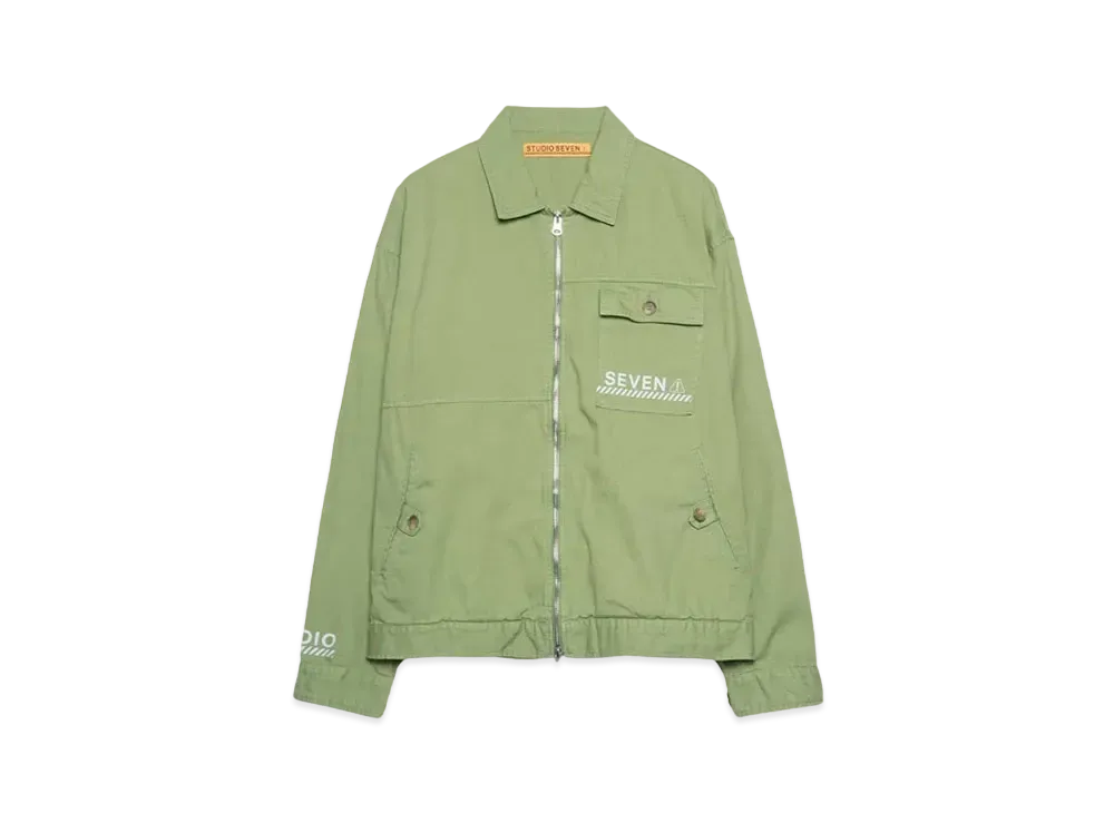 STUDIO SEVEN OVERDYE COVERALL "GREEN"