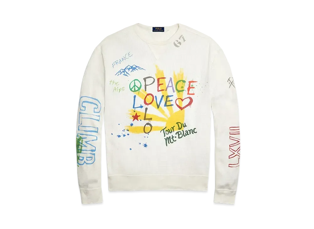 Peace Love Polo スウェット ホワイト 中古・古着通販】POLO RALPH LAUREN (ポロ・ラルフローレン) PEACE