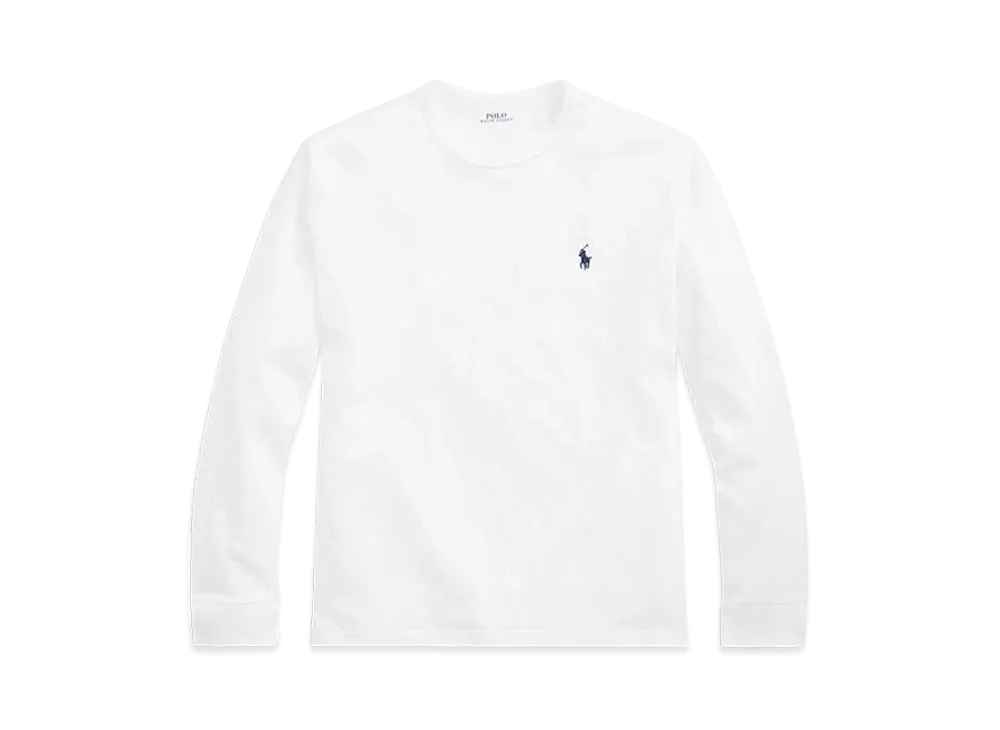 Polo Ralph Lauren Classic Fit Jersey Long Sleeve Tee "White"