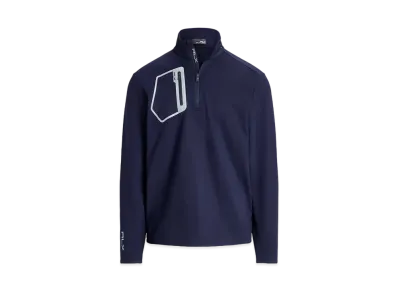 Polo Ralph Lauren Performance Jersey Quarter-Zip Pullover #2 "Navy"