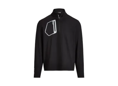 Polo Ralph Lauren Performance Jersey Quarter-Zip Pullover #1 "Black"