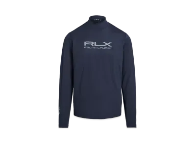Polo Ralph Lauren Tailored Fit Performance Mock Neck Shirt "Navy"