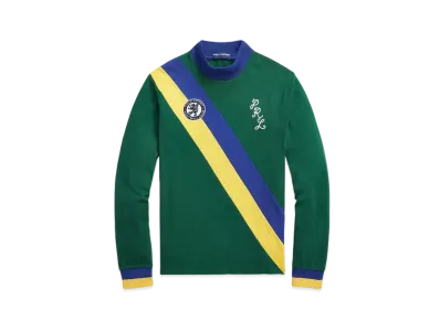Polo Ralph Lauren Polo Sport Jersey Mock Neck Pullover "Green"