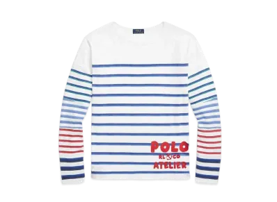 Polo Ralph Lauren Classic Fit Striped Jersey Tee #1 "White"