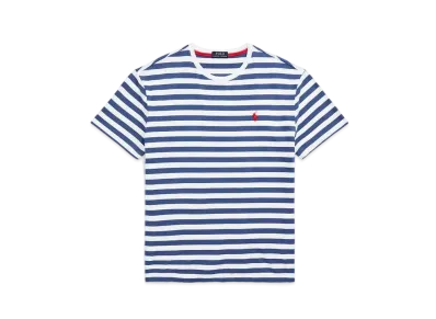 Polo Ralph Lauren Custom Slim Fit Striped Jersey Tee "Navy"