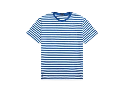 Polo Ralph Lauren Classic Fit Striped Jersey Tee "Blue"