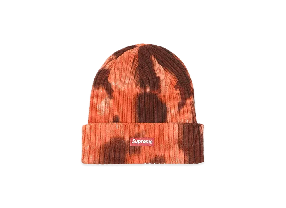 Supreme Overdyed Beanie "Splatter Red" (24SS)
