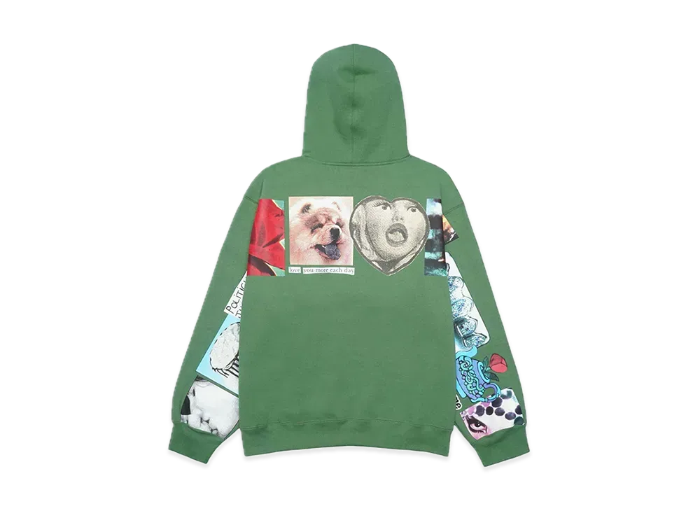Supreme Spread Zip Up Hooded Sweatshirt "Dusty Green"