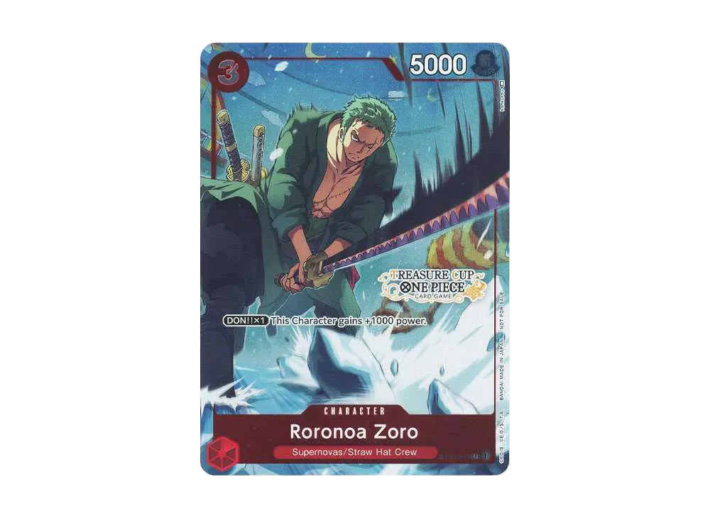 【PSA10】ワンピースカード　ゾロ　英語版　トレジャーカップTop8 PSA10】ワンピースカード ゾロ 英語版 トレジャーカップTop8
