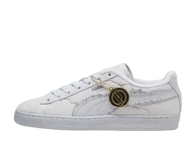 ワンピース × プーマ スウェード 麦わらのルフィ(ニカ) "フェザーグレー/プラチナムグレー"