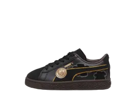 ワンピース × プーマ PS スウェード 黒ひげ "プーマブラック/ダークチョコレート"(キッズ)