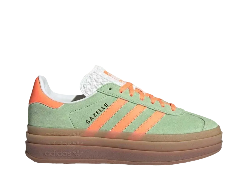 アディダス オリジナルス ウィメンズ ガゼルボールド "セミグリーンスパーク/スクリーミングオレンジ/コアホワイト"