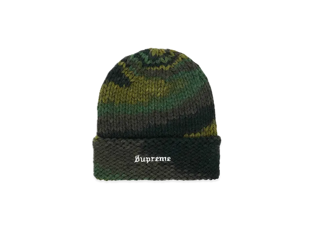 Supreme Gradient Spacedye Beanie "Olive"