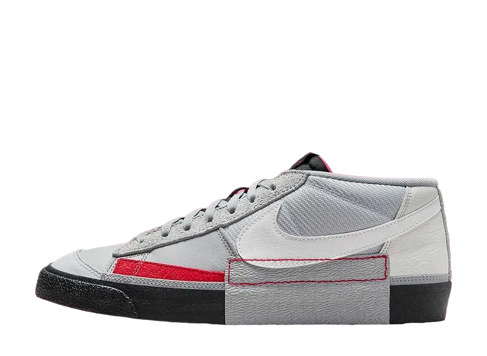 Nike Blazer Low Pro Club "Grey/Black/Red"