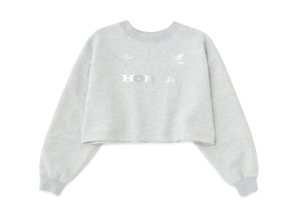 MOUSSY x HONDA Cropped Racing Pullover "Titanium Gray"
