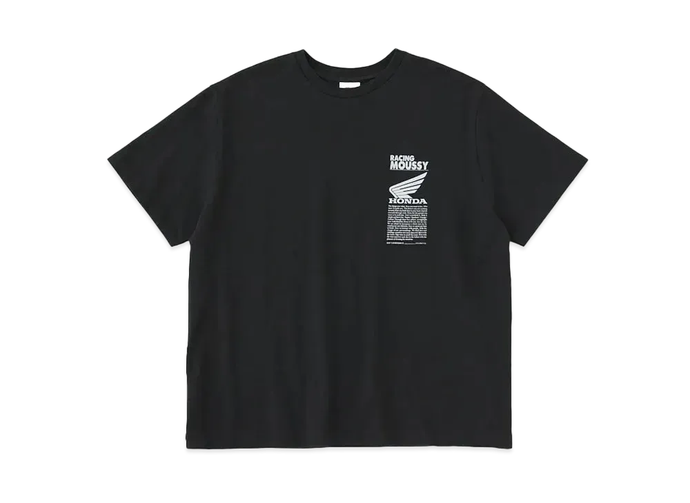 MOUSSY x HONDA Racing T-shirt "Light Black"