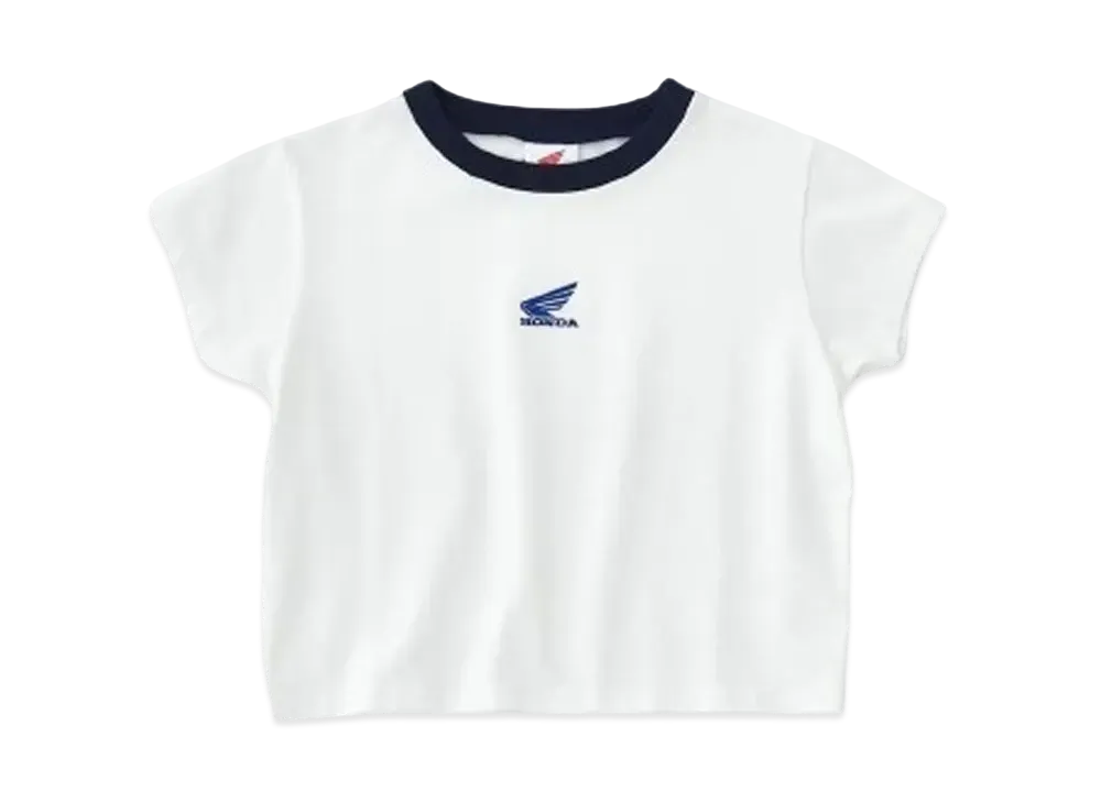 MOUSSY x HONDA Cropped T-shirt "White"